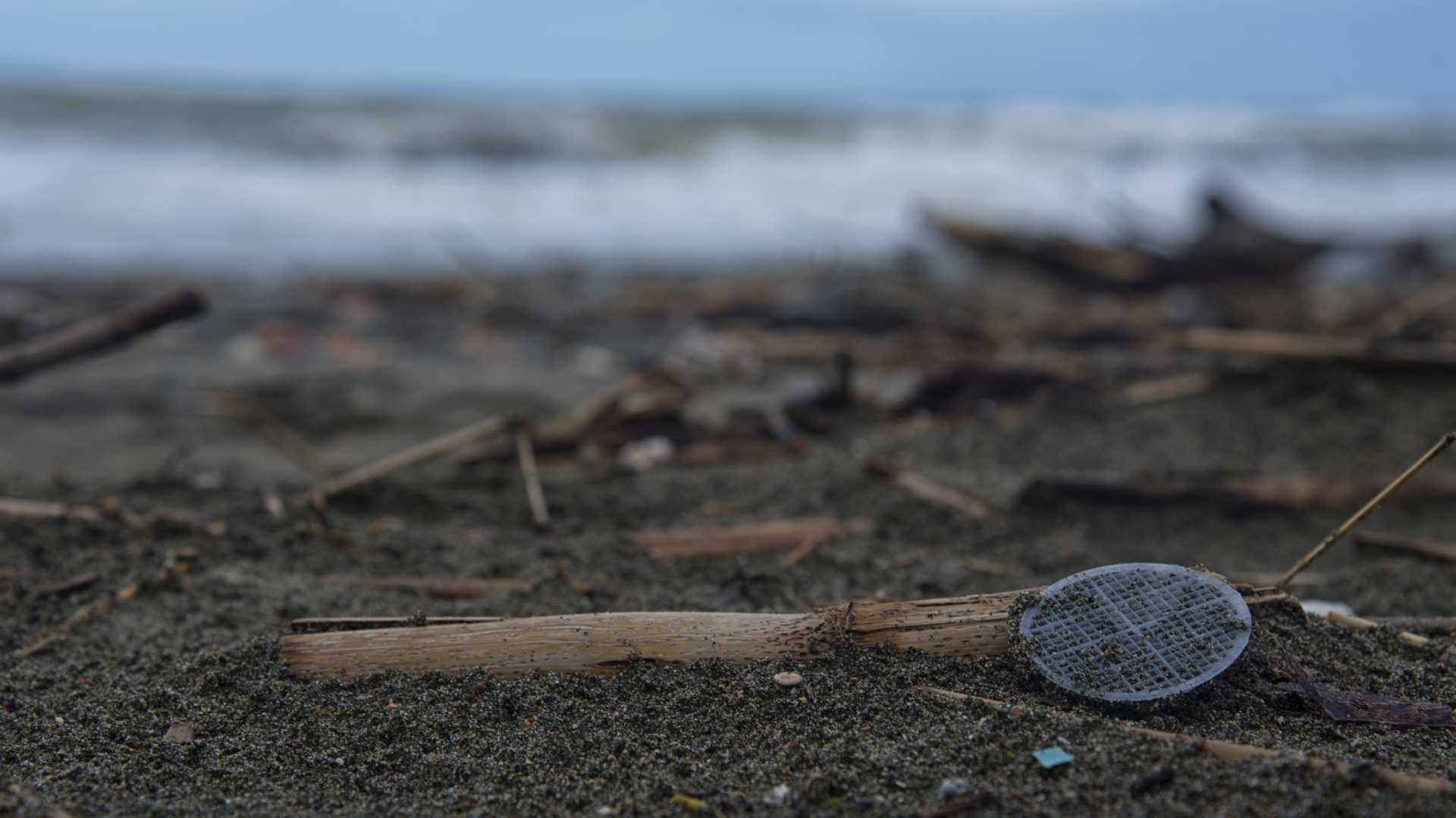 Il mistero dei dischetti in plastica sulla spiaggia